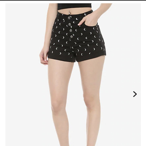 Ultra High Waisted Moon Print Shorts 